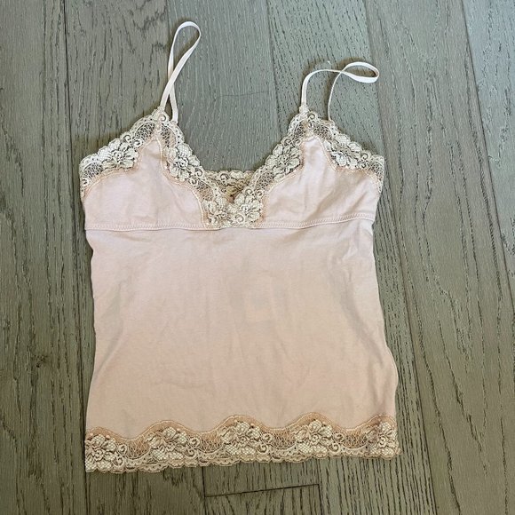 Abercrombie & Fitch Tops - VINTAGE Abercrombie fitch cotton lace tank Cami Tank Top Strappy New rare